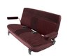 High Back Front Buckets/Rear Bench Seat Upholstery for 1973-1987 Chevy Blazer/GMC Jimmy [Maroon Madrid, Burgundy Velour] - image 3