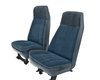 High Back Front Buckets/Rear Bench Seat Upholstery for 1973-1987 Chevy Blazer/GMC Jimmy [Medium Blue Madrid, Blue Velour] - image 2