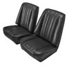 Low Back Front Buckets/Rear Bench Seat Upholstery W/O Seat Belt Cutouts for 1973-1987 Chevy/GMC Blazer [Black, Black] - image 3