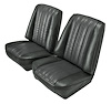 Low Back Front Buckets Seat Upholstery for 1973-1987 Chevy Blazer/GMC Jimmy [Charcoal Sierra, Charcoal Velour] - image 1