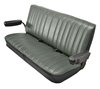 Low Back Front Buckets/Rear Bench Seat Upholstery W/O Seat Belt Cutouts for 1973-1987 Chevy Blazer/GMC Jimmy [Black, Silver] - image 3