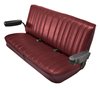 Low Back Front Buckets/Rear Bench Seat Upholstery W/O Seat Belt Cutouts for 1973-1987 Chevy Blazer/GMC Jimmy [Maroon, Burgundy] - image 3