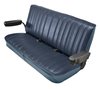 Low Back Front Buckets/Rear Bench Seat Upholstery W/O Seat Belt Cutouts for 1973-1987 Chevy Blazer/GMC Jimmy [Medium Blue, Blue] - image 3