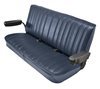 Low Back Front Buckets/Rear Bench Seat Upholstery W/O Seat Belt Cutouts for 1973-1987 Chevy Blazer/GMC Jimmy [Navy Blue, Blue] - image 3
