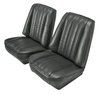 Low Back Front Buckets/Rear Bench Seat Upholstery W/O Seat Belt Cutouts for 1973-1987 Chevy Blazer/GMC Jimmy [Charcoal] - image 2