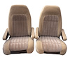 Front Buckets and Rear Bench Seat Upholstery for 1992-1994 Chevrolet Blazer  GMC Jimmy [Silver Madrid, Black Encore] - image 1