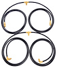 Universal Convertible Top Hose Set Fits Select 1955-1961 GM Models [Black, Rubber] - image 1