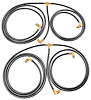 Universal Convertible Top Hose Set Fits Select 1951-1956 GM Models [Black, Rubber]