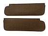 Sun Visors for 1969-1972 Chevrolet/GMC Truck, Blazer, Jimmy, Suburban [Madrid Grain Vinyl, Dark Saddle] - image 1