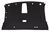 ABS Plastic Headliner for 1999-2006 Chevrolet/GMC 2-Door Standard Cab Truck [Overhead Console, w/Foam Backing, Black]
