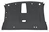 ABS Plastic Headliner for 1999-2006 Chevrolet/GMC 2-Door Standard Cab Truck [Overhead Console, w/Foam Backing, Very Dark Gray] - image 1