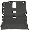 ABS Plastic Headliner for 1999-2006 Chevrolet/GMC 2-Door Extended Cab Truck [Overhead Console, w/Foam Backing, Very Dark Gray] - image 1