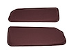 Sun Visors for 1988-1998 Chevrolet/GMC Truck [Foam Back Cloth, Dark Red]