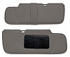 Sun Visors for 1999-2006 Chevrolet/GMC Truck [Foam Back Cloth, Medium Gray]