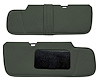 Sun Visors for 1999-2006 Chevrolet/GMC Truck [Foam Back Cloth, Very Dark Gray] - image 1