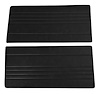 Front Door Panel Inserts for 1967-1972 Chevrolet/GMC Truck [Horizontal Seams, Oxen and Madrid, Black] - image 1