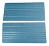 Front Door Panel Inserts for 1967-1972 Chevrolet/GMC Truck [Horizontal Seams, Oxen and Madrid, Light Blue] - image 1