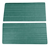 Front Door Panel Inserts for 1967-1972 Chevrolet/GMC Truck [Horizontal Seams, Oxen and Madrid, Dark Aqua/Turquoise] - image 1