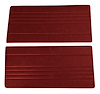 Front Door Panel Inserts for 1967-1972 Chevrolet/GMC Truck [Horizontal Seams, Oxen and Madrid, Firethorne Red] - image 1