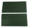 Front Door Panel Inserts for 1967-1972 Chevrolet/GMC Truck [Horizontal Seams, Oxen and Madrid, Dark Green] - image 1