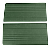 Front Door Panel Inserts for 1967-1972 Chevrolet/GMC Truck [Horizontal Seams, Oxen and Madrid, Medium Green] - image 1