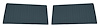 Front Door Panel Inserts for 1967-1972 Chevrolet/GMC Truck [Vertical Seams, Oxen and Madrid, Medium Blue] - image 1