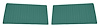 Front Door Panel Inserts for 1967-1972 Chevrolet/GMC Truck [Vertical Seams, Oxen and Madrid, Dark Aqua/Turquoise] - image 1