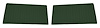 Front Door Panel Inserts for 1967-1972 Chevrolet/GMC Truck [Vertical Seams, Oxen and Madrid, Dark Green] - image 1
