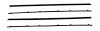 Inner & Outer Window Guide Felt Kit for 1965 Chevrolet Chevelle 2-Door Wagon, El Camino [4-Piece Original Style Material]