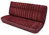 Front Bench Seat Upholstery for 1973-1980 Chevrolet/GMC Standard Cab Truck [With Pleats, Maroon Vinyl, Burgundy Velour] - image 1