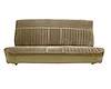 Front Bench Seat Upholstery for 1981-1987 Chevy/GMC Standard Cab Truck [With Deluxe Pleats, Palomino Vinyl, Sandstone Velour] - image 1