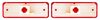 Rear Side Marker Light Lenses for 1978-1987 Chevrolet El Camino - image 2