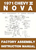 Factory Assembly Manual for 1971 Chevy II Nova - image 1