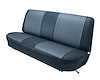 Bench Seat Upholstery for 1967-1972 Ford F-100/F-250/F-350 Standard Cab Truck [Medium Blue Oxen Grain, Light Blue Sierra] - image 1
