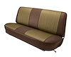 Bench Seat Upholstery for 1967-1972 Ford F-100/F-250/F-350 Standard Cab Truck [Dark Brown Oxen Grain, Palomino Sierra] - image 1