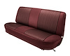 Bench Seat Upholstery for 1967-1972 Ford F-100/F-250/F-350 Standard Cab Truck [Maroon Oxen Grain, Currant Woven Cloth] - image 1