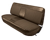 Front Bench Seat Upholstery for 1973-1979 Ford F-100/F-150/F-250/F-350 Standard/Crew Cab Truck [Ginger/Dark Saddle Corinthian] - image 1