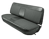 Front Bench Seat Upholstery for 1973-1979 Ford F-100/F-150/F-250/F-350 Standard/Crew Cab Truck [Charcoal Corinthian Vinyl] - image 1