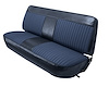 Front Bench Seat Upholstery for 1973-1979 Ford F-100/F-150/F-250/F-350 Truck [Navy Blue Corinthian/Royal Blue Woven Cloth] - image 1