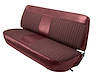 Front Bench Seat Upholstery for 1973-1979 Ford F-100/F-150/F-250/F-350 Truck [Maroon Corinthian/Currant Woven Cloth] - image 1