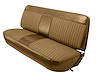 Front Bench Seat Upholstery for 1973-1979 Ford F-100/F-150/F-250/F-350 Truck [Saddle Corinthian/Oak Woven Cloth]