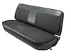 Front Bench Seat Upholstery for 1973-1979 Ford F-100/F-150/F-250/F-350 Truck [Charcoal Sierra/Graphite Woven Cloth] - image 1