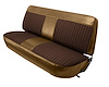 Front Bench Seat Upholstery for 1973-1979 Ford F-100/F-150/F-250/F-350 Truck [Saddle Sierra/Walnut Enclore Velour Cloth] - image 1