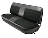Front Bench Seat Upholstery for 1973-1979 Ford F-100/F-150/F-250/F-350 Truck [Charcoal Sierra/Charcoal Enclore Velour Cloth] - image 1