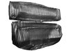 Front and Rear Bench Seat Upholstery Fits Select 1973-1986 Ford Truck Ext./Super Cab Truck [Black Sierra/Black Cloth] - image 3