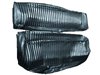 Front and Rear Bench Seat Upholstery Fits Select 1973-1986 Ford Truck Ext./Super Cab Truck [Dark Blue Sierra/Indigo Blue Cloth] - image 2