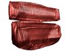 Front and Rear Bench Seat Upholstery Fits Select 1973-1986 Ford Truck Ext./Super Cab Truck [Dark Red Sierra/Currant Cloth] - image 2