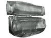 Front and Rear Bench Seat Upholstery Fits Select 1973-1986 Ford Truck Ext./Super Cab Truck [Charcoal Sierra/Graphite Cloth] - image 2
