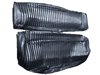 Front and Rear Bench Seat Upholstery Fits Select 1973-1986 Ford Truck Ext./Super Cab Truck [Dark Blue Sierra Grain Vinyl] - image 2