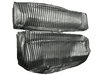 Front and Rear Bench Seat Upholstery Fits Select 1973-1986 Ford Truck Ext./Super Cab Truck [Charcoal Sierra Grain Vinyl] - image 2